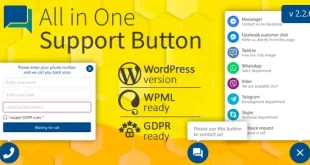 All in One Support Button + Callback Request. WhatsApp, Messenger, Telegram, LiveChat and more