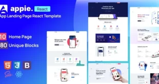 Appie v1.0 – React App Landing Page Source Code