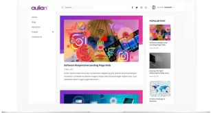 Aulian v2.0 – Responsive Landing Page Blogger