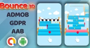 Bounce3D Jumping Ball Android Game + Admob