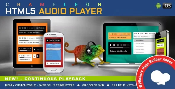 Chameleon Audio Player Addon for WPBakery Page Builder