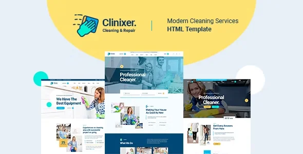 Cleanixer v1.0 – Cleaning Services HTML5 Template Free