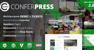 ConferPress - Multipurpose Event Tickets WordPress Theme