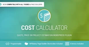 Cost Calculator WordPress