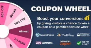 Coupon Wheel For WooCommerce and WordPress