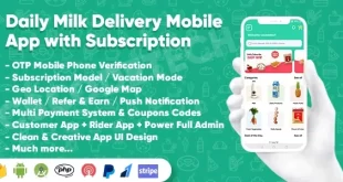 Dairy Products, Grocery, Daily Milk Delivery Mobile App with Subscription v1.1