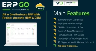 ERPGo SaaS - All In One Business ERP With Project, Account, HRM, CRM & POS