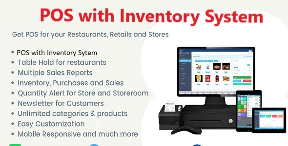 Easy POS and Restaurant Solution with Hold Tables PHP Script