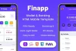 Finapp v2.2 – Wallet & Banking HTML Mobile Template Free