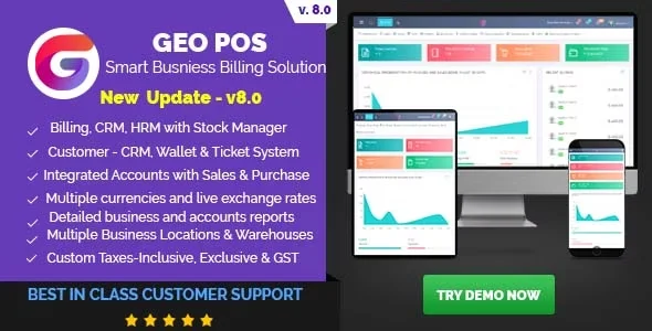 Geo POS v7.1 Nulled – Point of Sale, Billing and Stock Manager Application Script