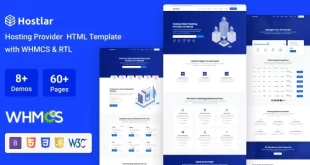 Hostlar – Domain Hosting Provider HTML Template with WHMCS and RTL