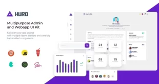 Huro v1.7 – Multipurpose Admin and Webapp UI Kit Template Free