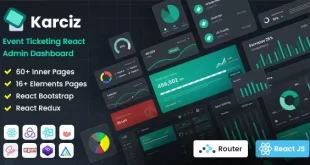 Karciz - React Redux Ticketing Admin Dashboard