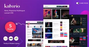 Katerio - News & Magazine Multilingual CMS