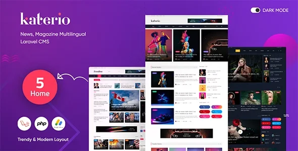 Katerio - News & Magazine Multilingual CMS