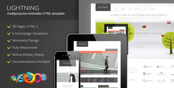 Lightning - Multipurpose Minimalist HTML Template