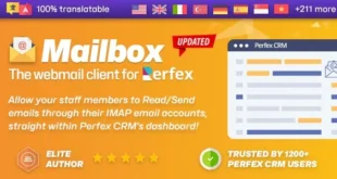 Mailbox - Webmail based e-mail client module for Perfex CRM