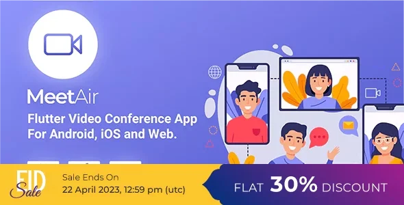 MeetAir - iOS and Android Video Conference App for Live Class, Meeting, Webinar, Online Training