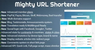 Mighty URL Shortener | Short URL Script