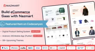 Nazmart – Multi-Tenancy eCommerce Platform (SAAS)