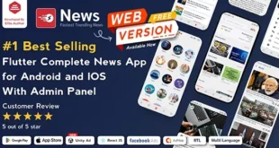 News - Flutter News App for Android & iOS with Admin Panel