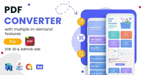 PDF Converter & PDF Editor for Android - Admob Ads