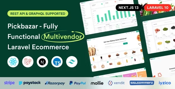 Pickbazar- Laravel Multiventor Ecommerce with Open AI