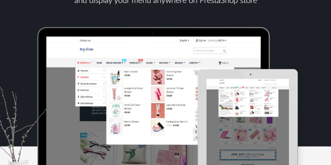 Pretty Menu v1.0.8 – Advanced Menu Builder Module for PrestaShop