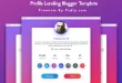 Profile Landing Blogger Template Free