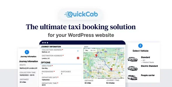 QuickCab: WooCommerce Taxi Booking Plugin