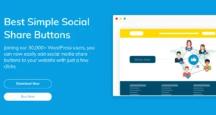 Simple Social Buttons Pro v1.3.0 – WordPress Plugin