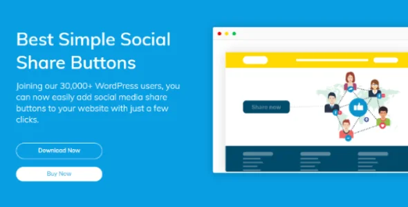 Simple Social Buttons Pro v1.3.0 – WordPress Plugin