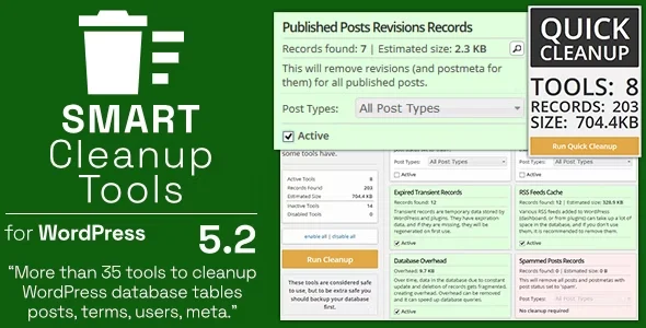 Smart Cleanup Tools - Plugin for WordPress