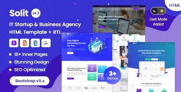 Solit v1.2 – IT Startup & Business Agency Template Free