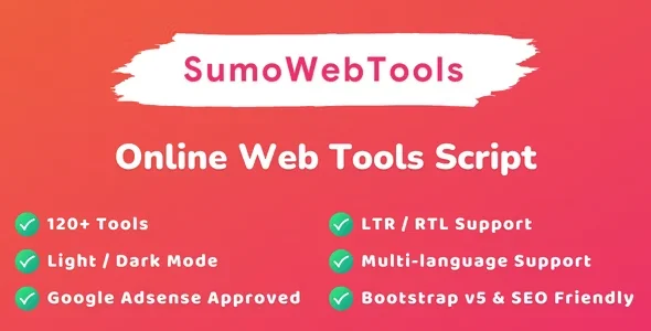 SumoWebTools v1.0.3 – Online Web Tools Script Nulled