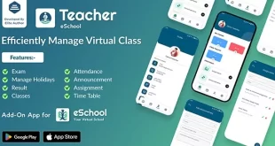 Teacher Flutter App - eSchool Virtual School Management System