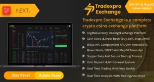 Tradexpro Exchange - Crypto Buy Sell and Trading platform, ERC20 and BEP20 Tokens Supported