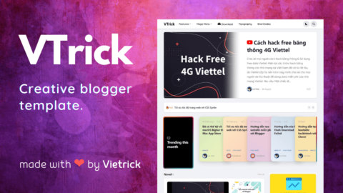 VTrick v1.9.1 – Creative Blogger