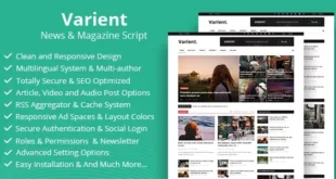 Varient - News & Magazine Script