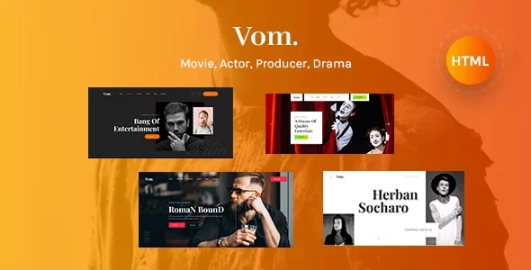 Vom v1.0 – Multipurpose Film Maker HTML5 Template Free