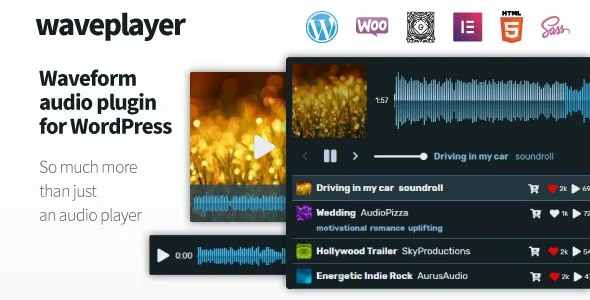 WavePlayer - Waveform Audio Player for WordPress and WooCommerce