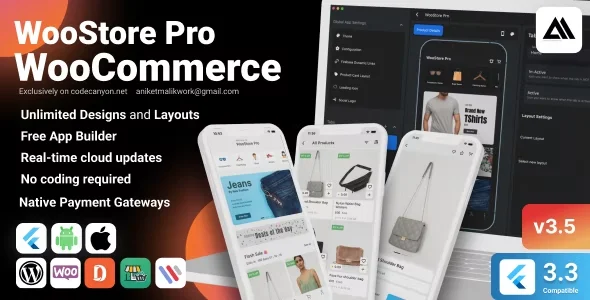 WooStore Pro WooCommerce - Flutter Full App E-commerce with Multi vendor marketplace support