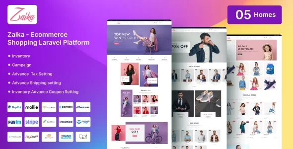 Zaika eCommerce CMS - Laravel eCommerce Shopping Platform