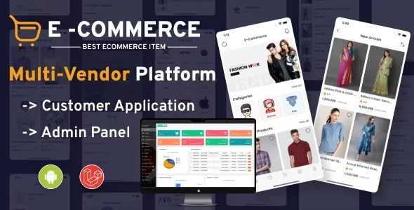 Commerce - Multi vendor ecommerce Android App with Admin panel