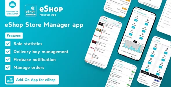 eShop - Ecommerce Admin / Store Manager app