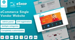 eShop Web- eCommerce Single Vendor Website | eCommerce Store Website