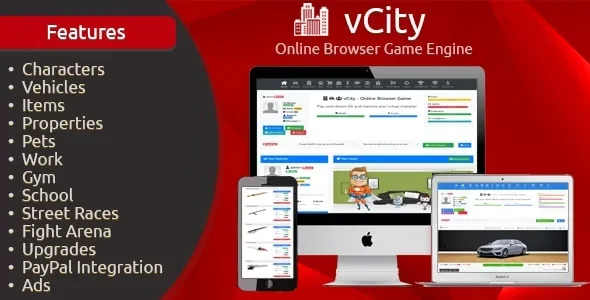 vCity - Online Browser Game Platform