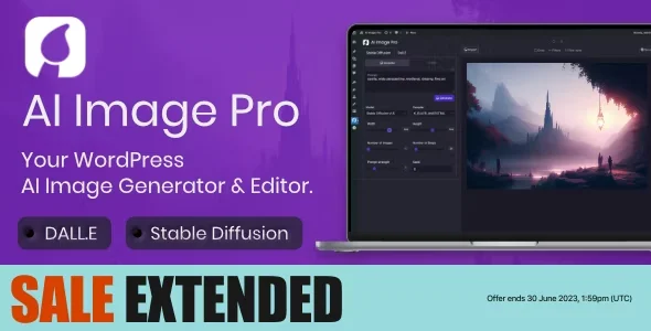 AI Image Pro - WordPress AI Image Generator & Editor, DALLE & Stable Diffusion