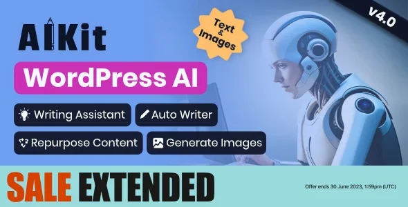 AIKit - WordPress AI Automatic Writer, Chatbot, Writing Assistant & Content Repurposer / OpenAI GPT