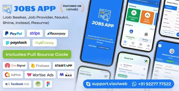 Android Jobs App (Job Seeker, Job Provider, Naukri, Shine, Indeed, Resume)